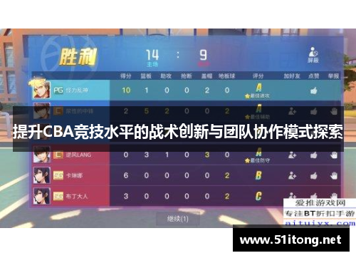 提升CBA竞技水平的战术创新与团队协作模式探索